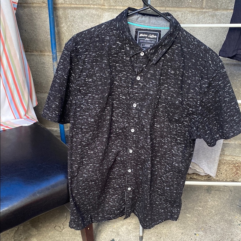 Modern Citizen Black Casual Button Down Shirt